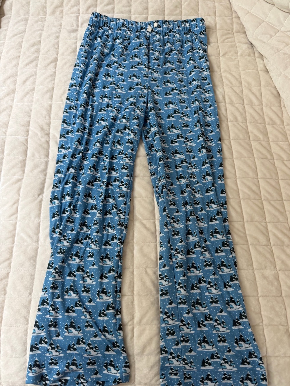 Boys Vineyard Vines Blue YETI Print Pajama Bottoms